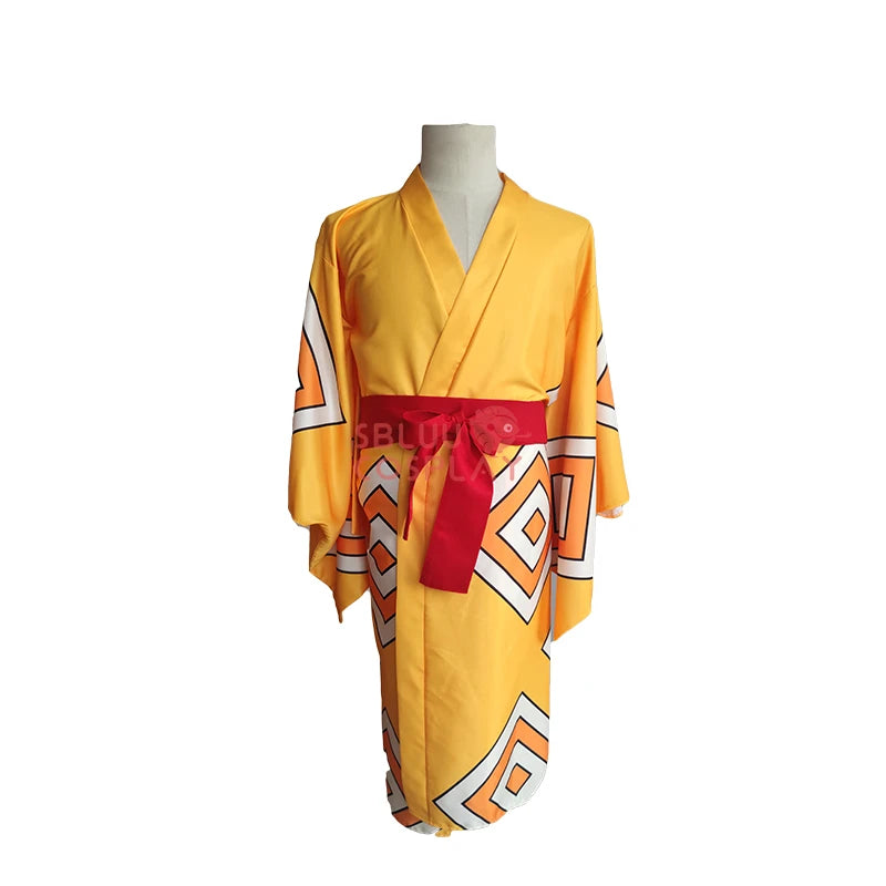 One Piece Wano Country Jinbe Cosplay Costume – Anime Kimono Outfit 5