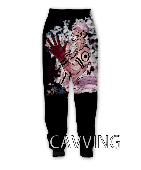 New Fashion 3D Print Anime Jujutsu Kaisen Casual Pant Sport Sweatpants Straight Pants Jogging Pants Trousers for Women/Men