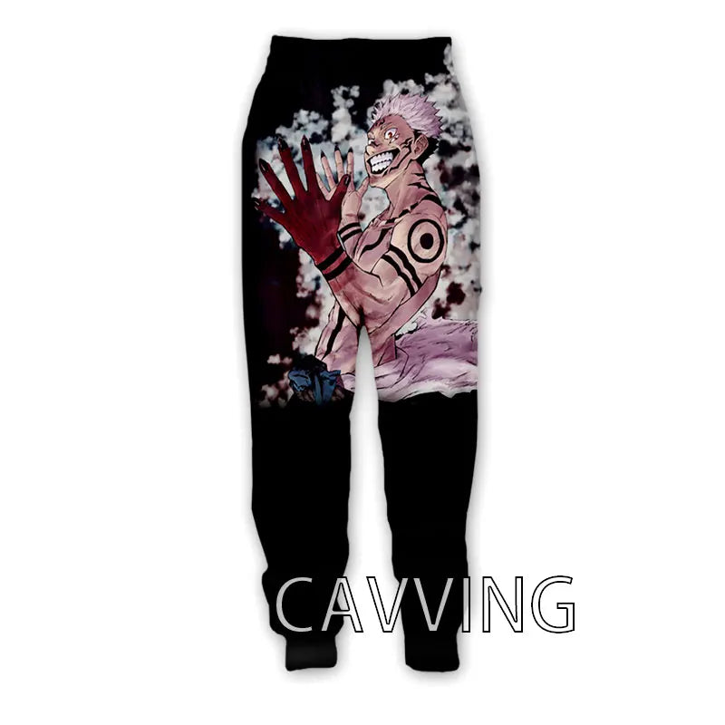 New Fashion 3D Print Anime Jujutsu Kaisen Casual Pant Sport Sweatpants Straight Pants Jogging Pants Trousers for Women/Men