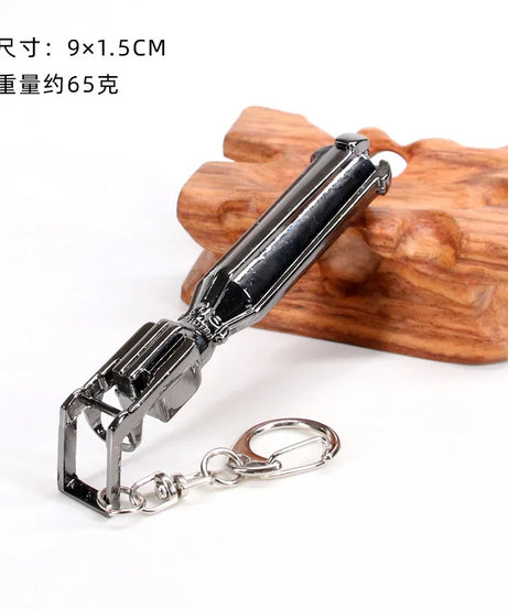 Cool Anime Black Rock Shooter Scythe Bag Parts, Death God Sickle Shape Zinc Alloy Bag Parts