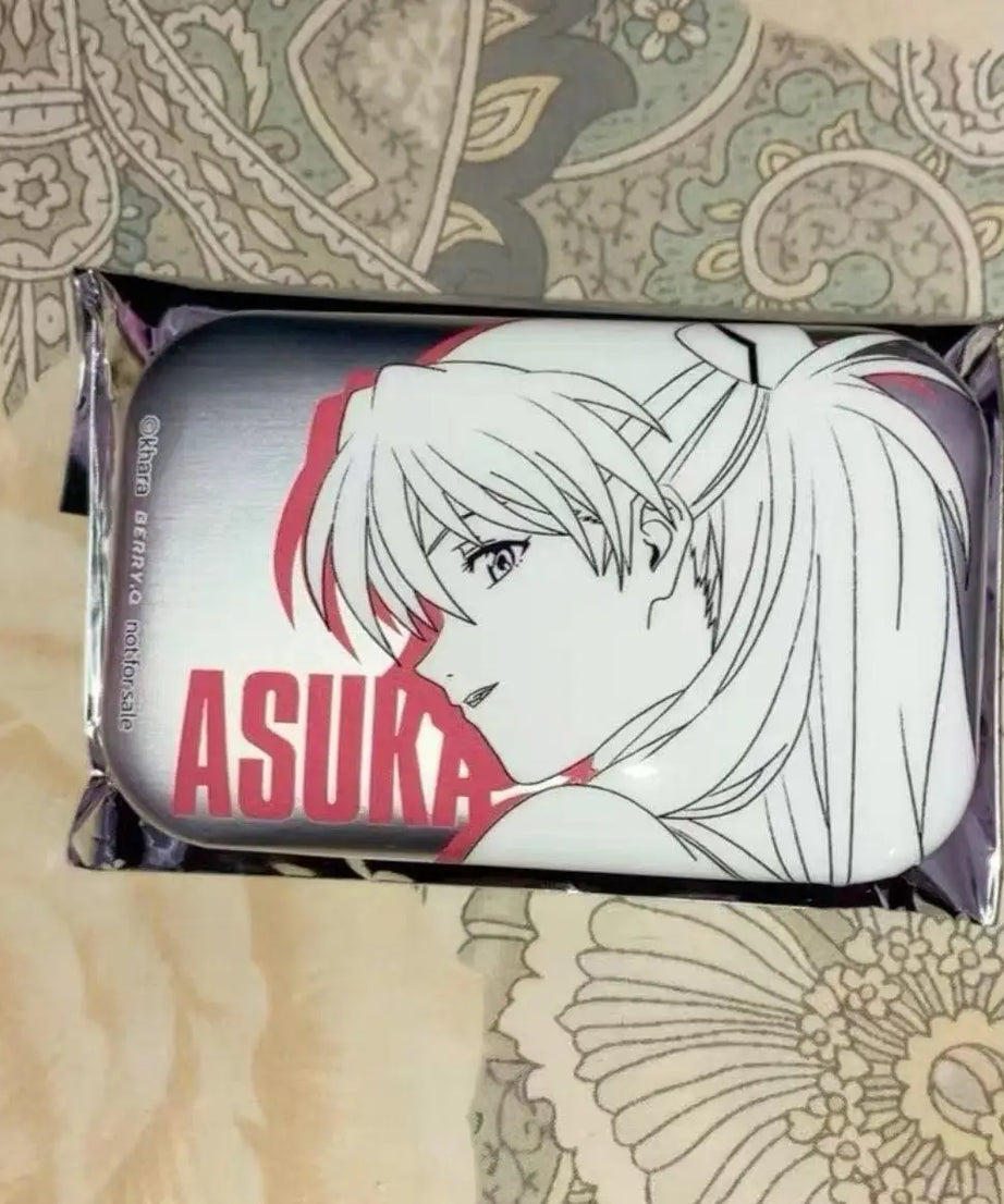 New Century Evangelion Anime Peripheral Badge Ayanami Asuka Special Square Bar Button Backpack Accessories Friends'