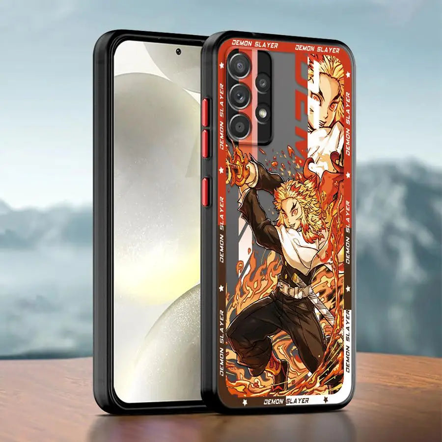 Anime Demons Slayers Soft Cover Phone Case for Samsung Galaxy A52 A16 A53 A21s A24 A22 A73 A32 A34 A72 A25 A15 A33 A54