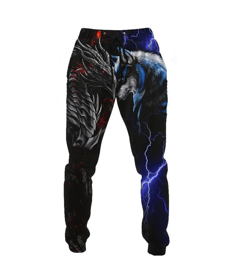 Dungeon Dragon Tattoo 3D Printing Mens Sweatpant Fashion Trousers Autumn Unisex Casual Joggers Pants CK-07