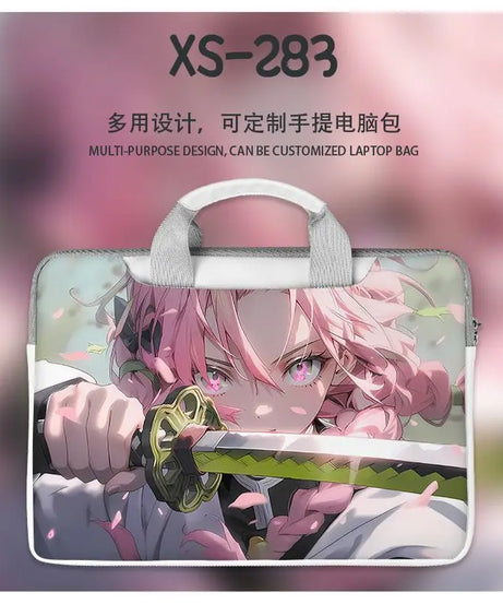 Demon Slayer Nezuko Tanjiro Notebook Laptop Bag Can Be Worn on One Shoulder As A Suitcase 12-16 Inches Anime Universal