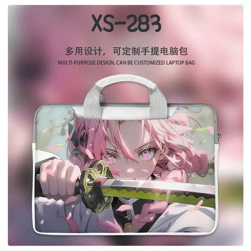 Demon Slayer Nezuko Tanjiro Notebook Laptop Bag Can Be Worn on One Shoulder As A Suitcase 12-16 Inches Anime Universal
