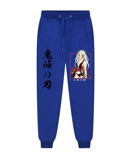 Anime Demon Slayer printed trousers men's comfortable fleece pants jogging men's trousers casual versatile sweatpants S-3XL