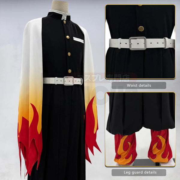 Demon Slayer Rengoku Kyojuro Cosplay Costume — Haori & Wig