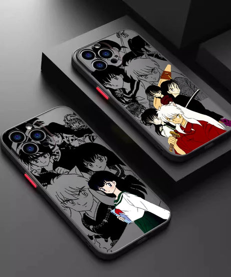Inuyasha Anime Movie Comic Frosted Translucent For Apple iPhone 16 15 14 13 12 11 XS XR X Pro Max Plus Mini Cover Phone Case