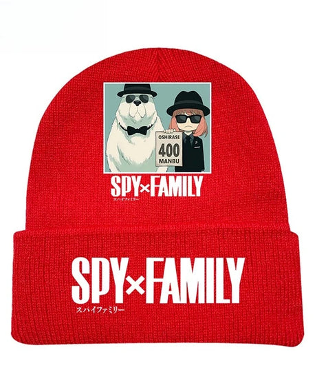 New Spy×Family Peripherals for Men and Women New Personalized Creative Letter Printing Soft, Comfortable and Warm Knitted Hats