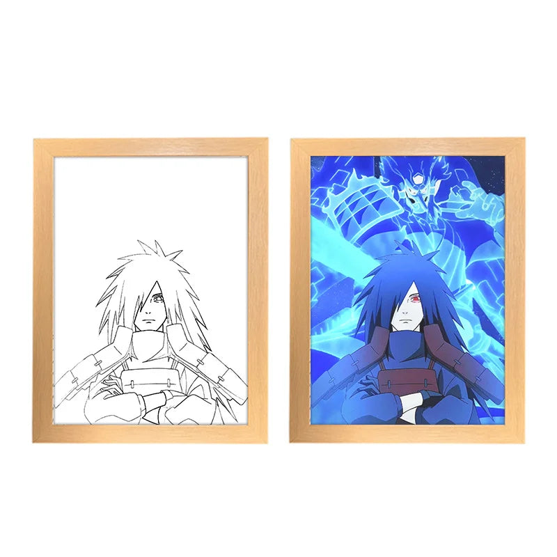 Naruto Anime Photo Frame Night Light Box