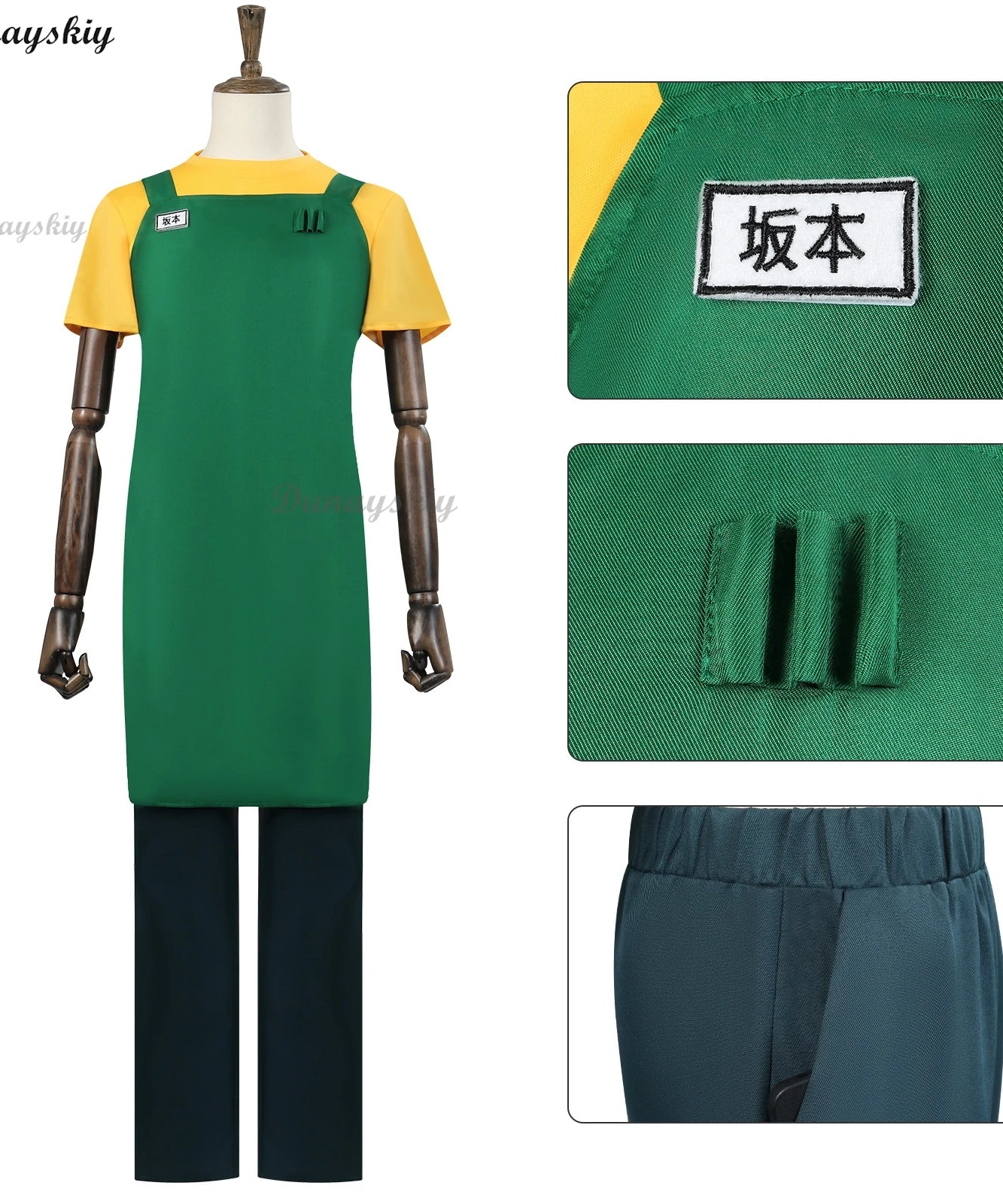 Sakamoto Taro Cosplay Costume Set – Sakamoto Days Anime Wig & Uniform for Halloween/Party