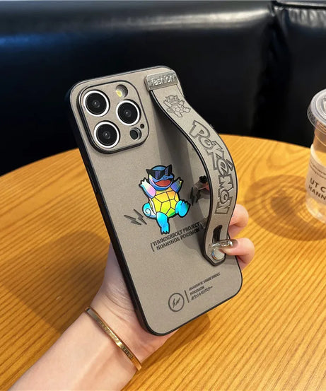 Gengar, Bulbasaur & Squirtle iPhone Case – Pokémon Laser Emboss Leather Cover