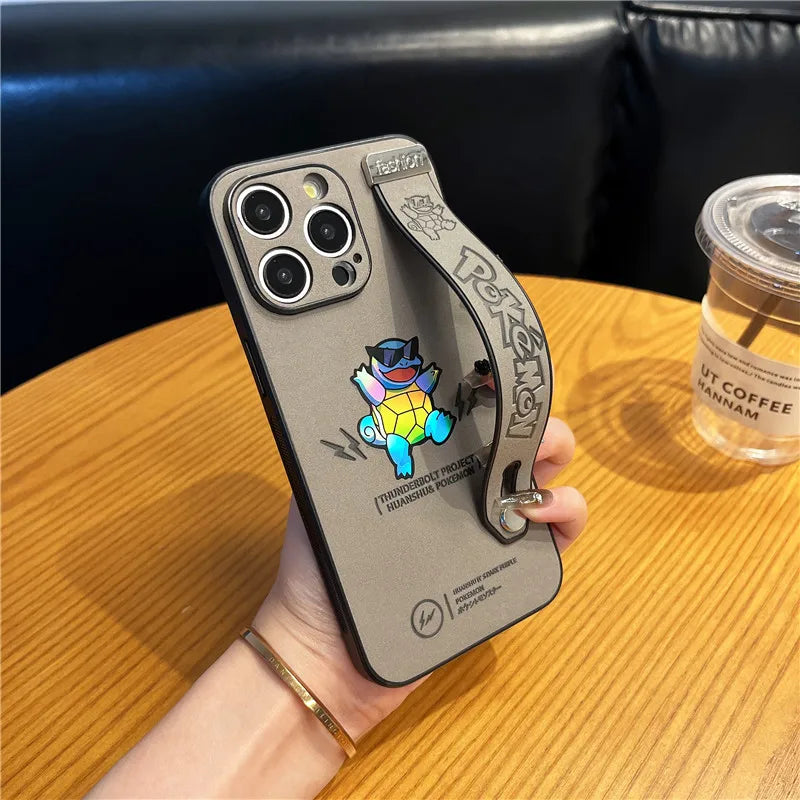 Gengar, Bulbasaur & Squirtle iPhone Case – Pokémon Laser Emboss Leather Cover