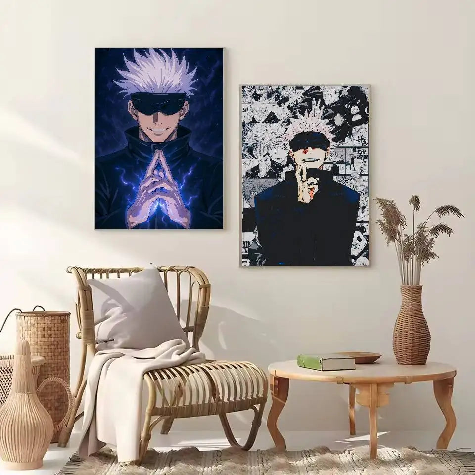 Anime Jujutsu Kaisen Gojo Satoru Poster – Self-Adhesive Waterproof Wall Sticker Decor 5