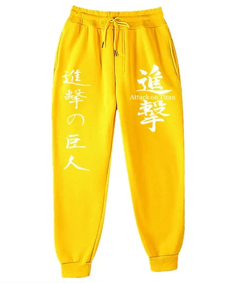 Attack on Titan Fashion Printed Comfortable Running Pants Trendy Versatile Sports Pants Men's Spring and Autumn Trousers S-3XL