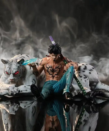 One Piece Anime Figurine Sitting Posture Trafalgar Law Operation Room Action Figures Pvc Model Collection Decoration Toys Gift