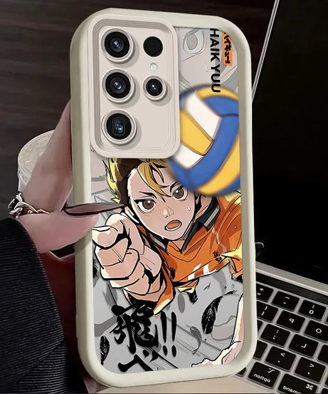 Anime Haikyuu Shoyo Hinata Case For Samsung Galaxy S24 S25 S23 Ultra S22 S21 Plus FE A36 A56 A26 A16 A06 A15 A25 A35 A55 5G Etui