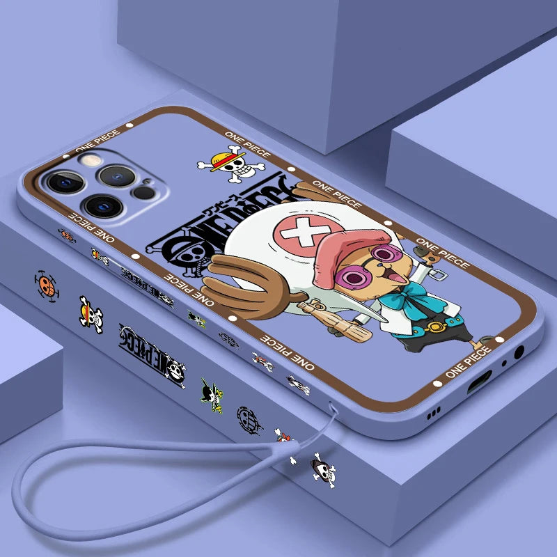 One Piece Chopper Liquid Rope Case for iPhone 15/14/13/12/11/XS/XR