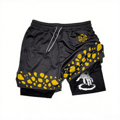 One Piece 2-in-1 Gym Shorts — Quick-Dry Sportswear