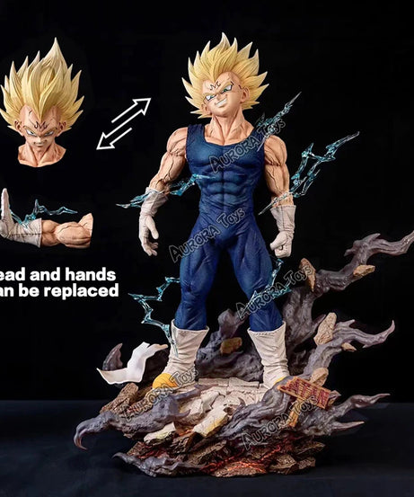 12.6in/32cm Anime Dragon Ball Z Figure Majin Vegeta Figurine PVC Action Figures Collection Model Toys Gifts