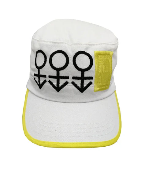 Anime JoJo's Bizarre Adventure Baseball Cap Kujo Jotaro Cosplay Hat White Peaked Cap