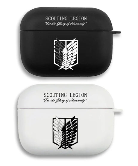 Anime Attack on Titan Earphone Case For Apple iPhone Charging Box For AirPods 1 2 3 Pro2 Clear wireless Bluetooth headphone case