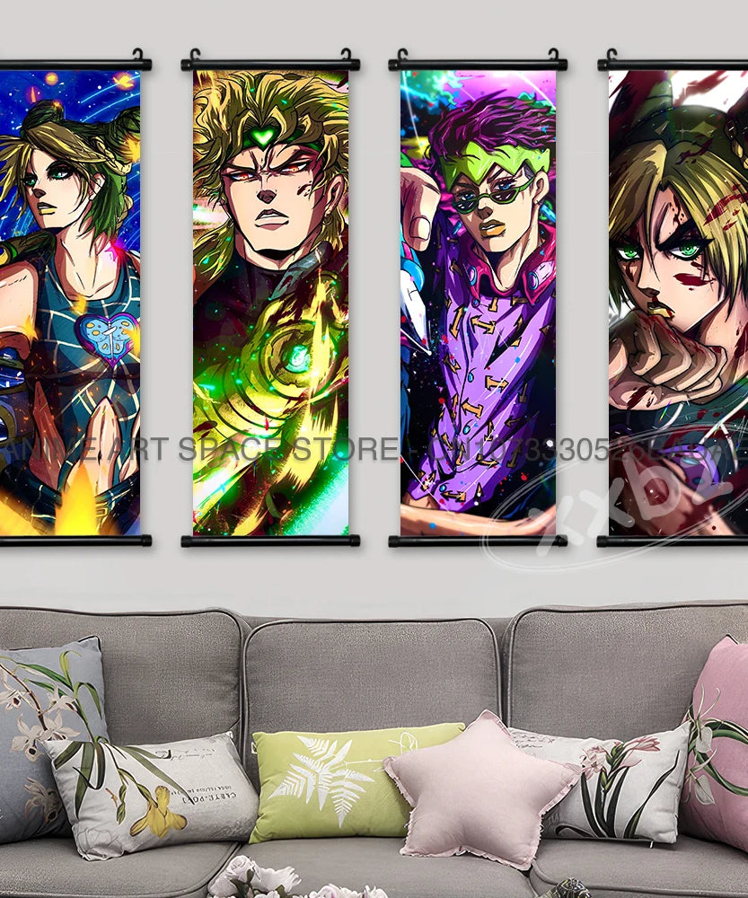 JoJo's Bizarre Adventure Canvas Poster - Joseph Joestar & Dio Brando