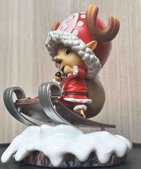 16CM One Piece ZERO Joba Large Christmas Joba Backpack Sled Scene Christmas Gift Selection Boxed Statue Model Desktop Pendant