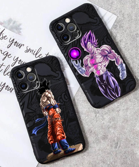 Son Goku Black TPU Case – Dragon Ball Anime iPhone 7–15 Pro Max