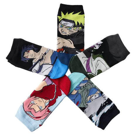 Naruto Socks sanime figure Kakashi Sasuke Orochimaru Sakura Ladies socks casual Cute socks kids socks Boy girl socks Gift socks