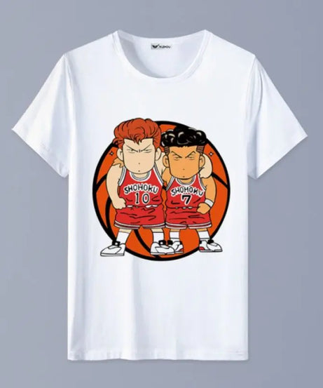 Slam Dunk T-shirt Sakuragi Hanamichi Akagi Haruko Rukawa Kaede Mitsui Hisashi Ryota anime basketball short-sleeved clothes gift