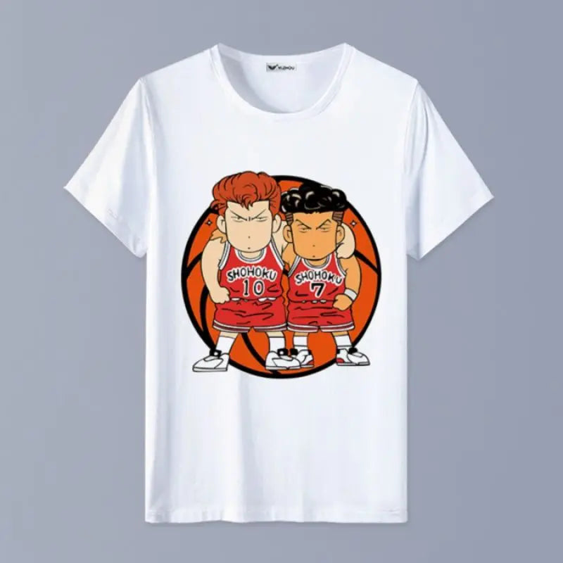 Slam Dunk T-shirt Sakuragi Hanamichi Akagi Haruko Rukawa Kaede Mitsui Hisashi Ryota anime basketball short-sleeved clothes gift