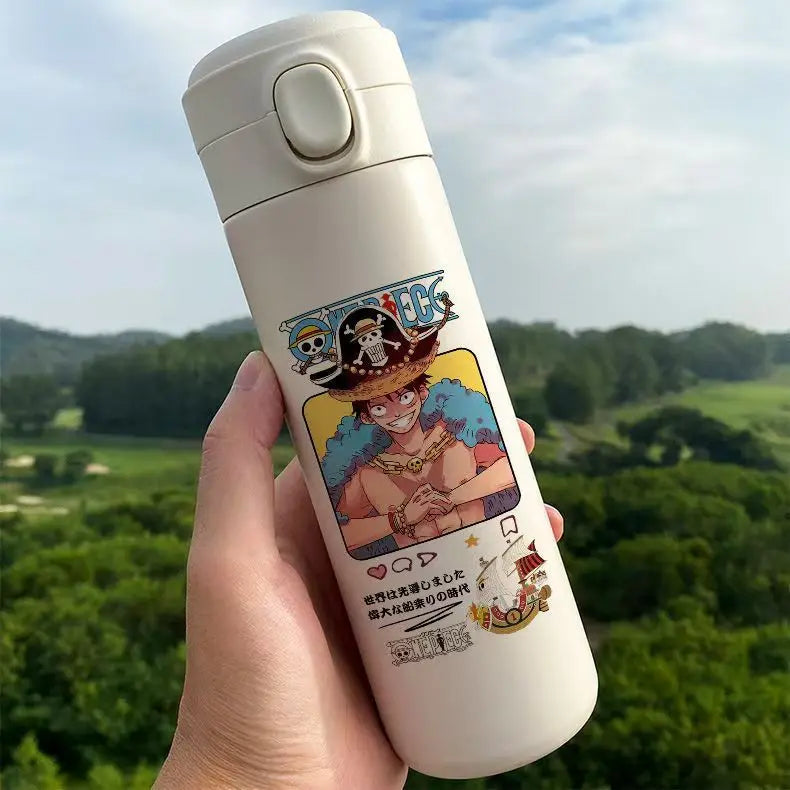Monkey D. Luffy One Piece Thermos Cup – Anime Travel Mug for Coffee & More