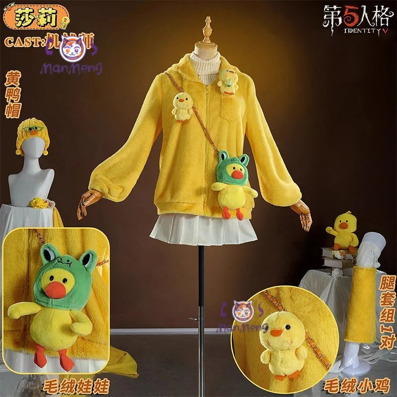 Tracy Reznik Mechanic Identity Ⅴ cosplay Sally costume Hat backpack sweater jacket skirt prop Halloween sweet girl yellow set