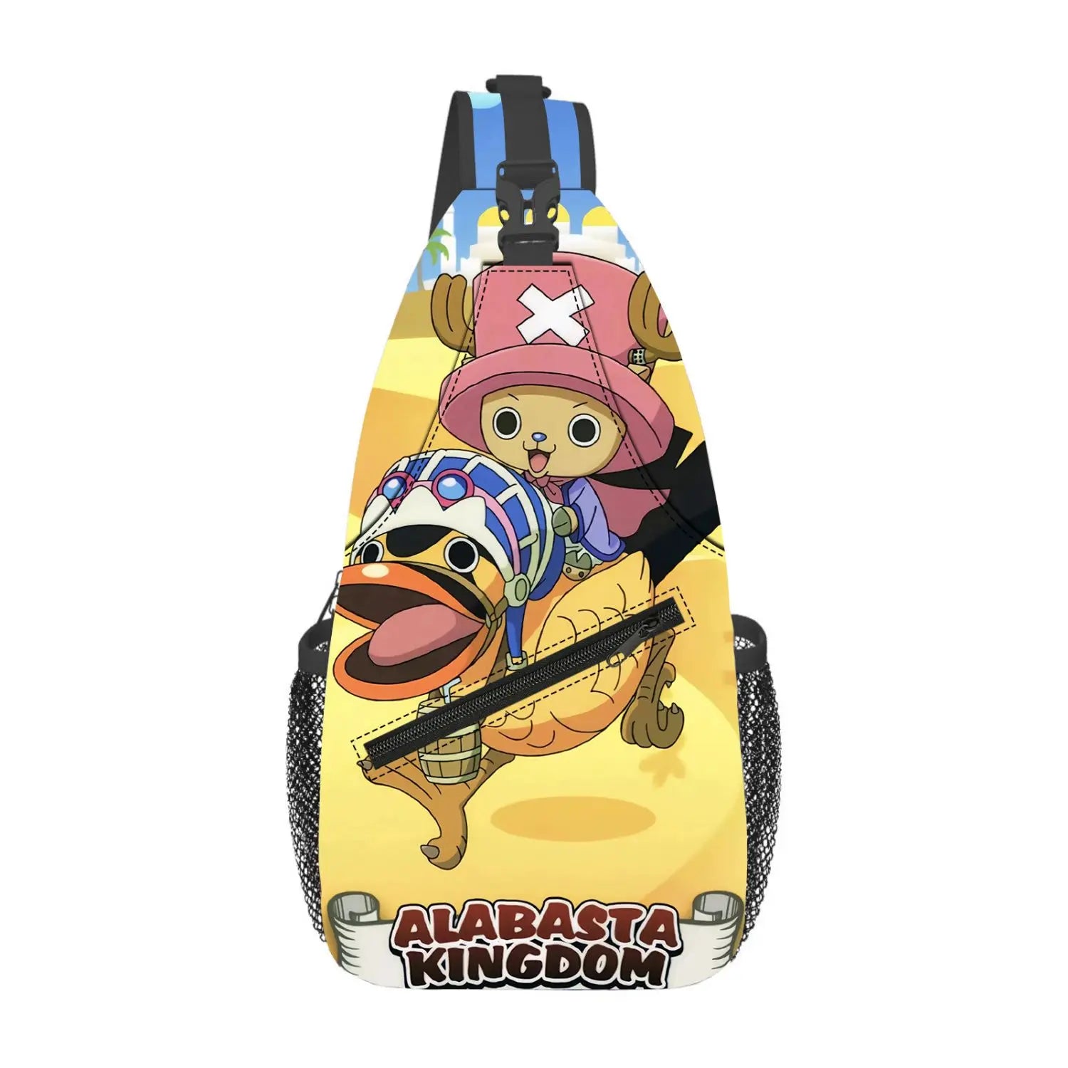New One Piece Animation Peripheral Kawaii Chopper Portable Large Capacity Crossbody Bag Cute Creative Waist Bag Gift Wholesale