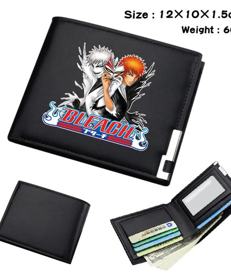 BLEACH Animation Derivative Purse Fold Short Wallet Portable Coin Purse
