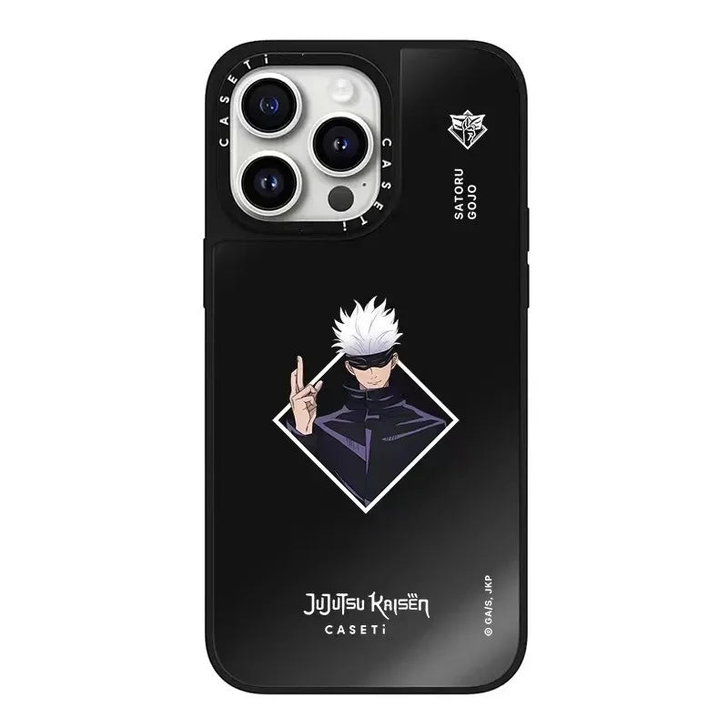 Jujutsu Kaisen Mirror Phone Case – Anti-Fall Anime iPhone 16 Pro Max