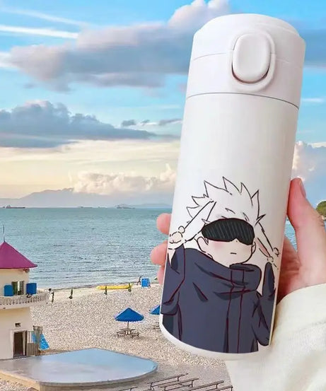 Gojo Satoru Jujutsu Kaisen Thermos Bottle – Anime Stainless Steel Water Cup