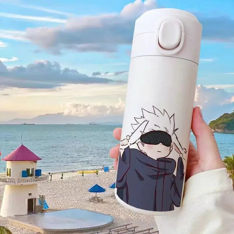 Gojo Satoru Jujutsu Kaisen Thermos Bottle – Anime Stainless Steel Water Cup