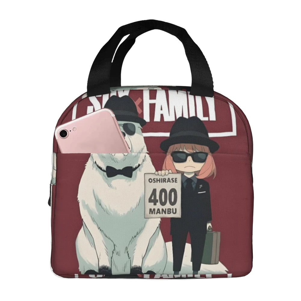 Spy x Family Forger Family Insulated Thermal Lunch Bag Portable Bento Cooler Tote 4