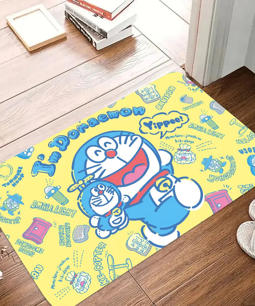 Doraemon Anime Floor Mat Home Carpet Bathroom Foot Mat Absorbent Non-Slip Doormat