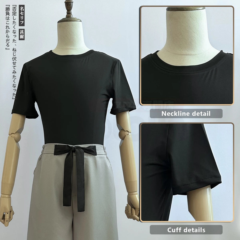 HOLOUN Jujutsu Kaisen Fushiguro Toji Cosplay Costume Set – Complete Outfit with Wig 2