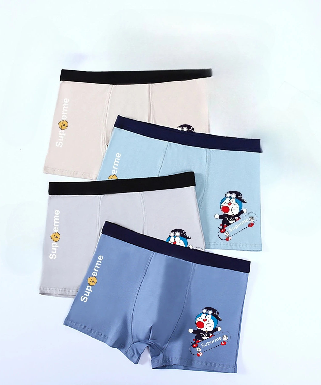 Doraemon Cartoon Boxer Shorts – Cute & Comfy Breathable Underwear