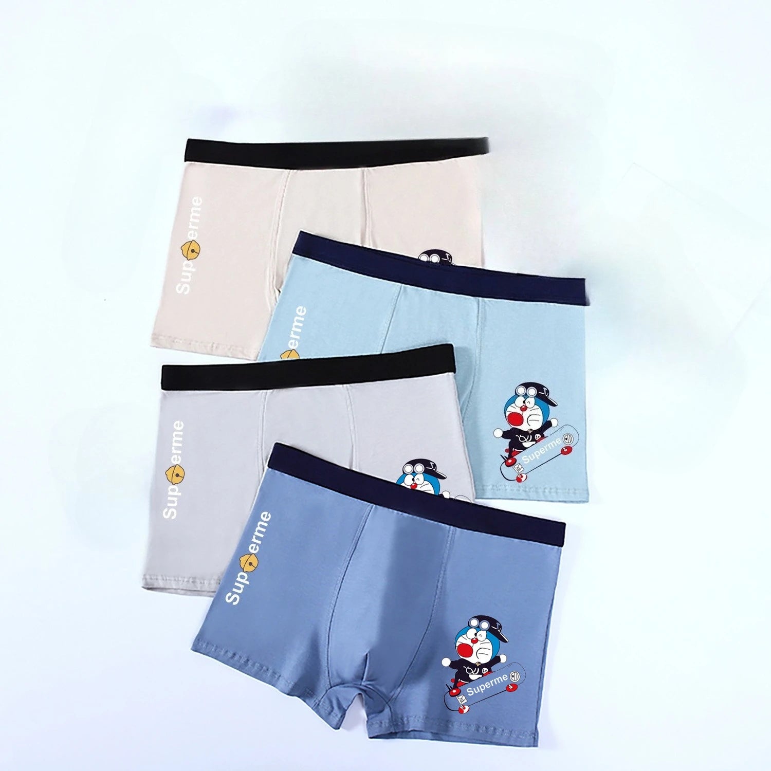 Doraemon Cartoon Boxer Shorts – Cute & Comfy Breathable Underwear