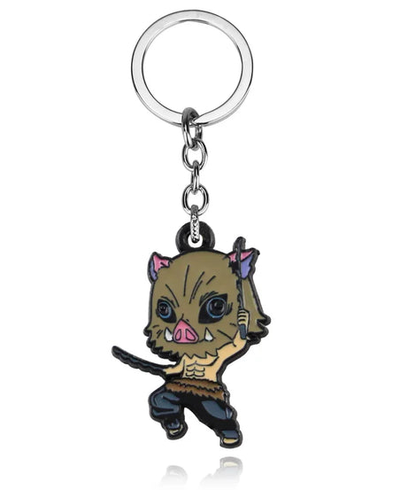 Anime Demon Slayer Keychain Kamado Tanjirou Acrylic Fashion Trend Key Ring For Earring For Women Men Gift Decoration Car Jewelry