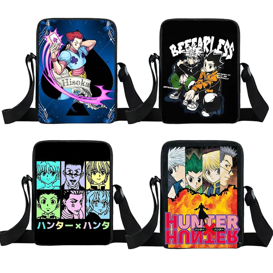 HUNTER x HUNTER Anime Messenger Bag Killua Zoldyck Kurapika Hisoka Shoulder Men's Handbag Gift