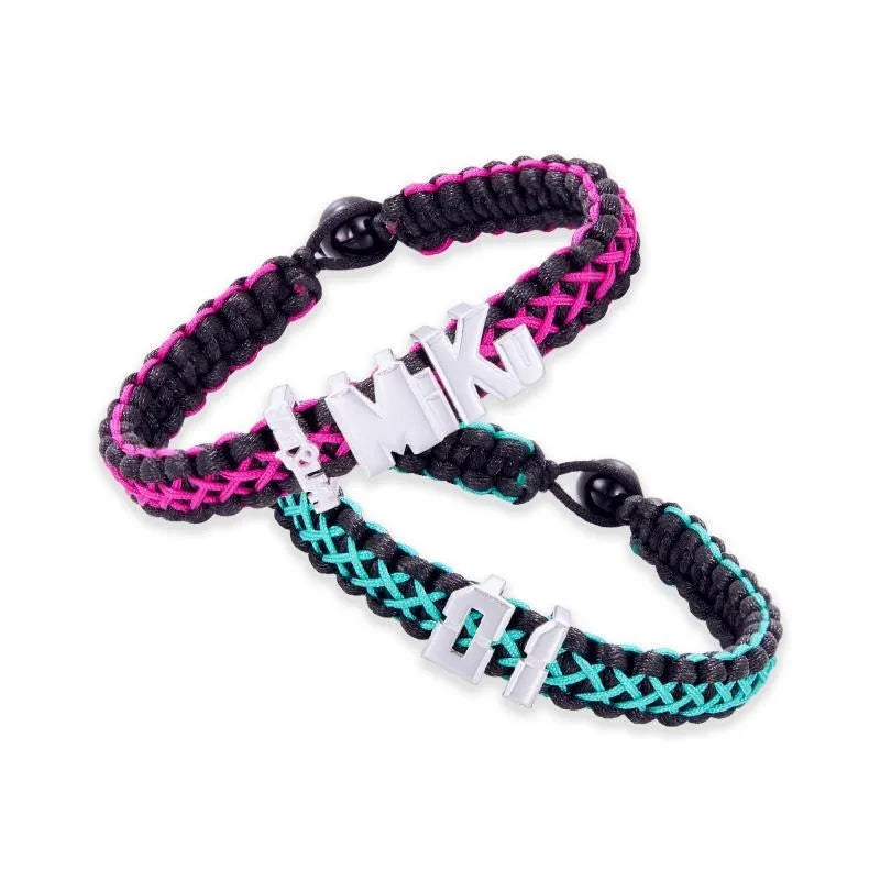 Hatsune Miku Anime Peripheral Cute Miku Lucky Stone Bracelet Creative Kawaii Girl Heart Bracelet Decoration Holiday Gift