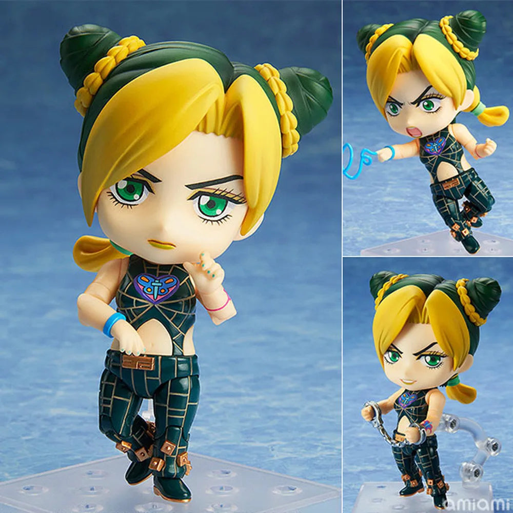 10cm JoJo's Bizarre Adventure JoJos Kujo Jolyne  Anime Figurine Action Figure Toys Doll Christmas Gift With Box