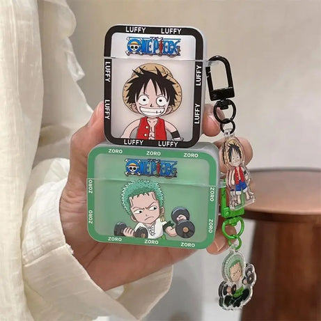 Kawaii Anime Luffy One Piece Zoro Cartoon Pendant 1-2 Generation New 3 Generation Headphone Case Airpods Pro2 Headphone Case