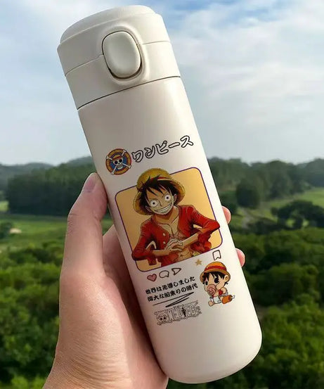 Monkey D. Luffy One Piece Thermos Cup – Anime Travel Mug for Coffee & More